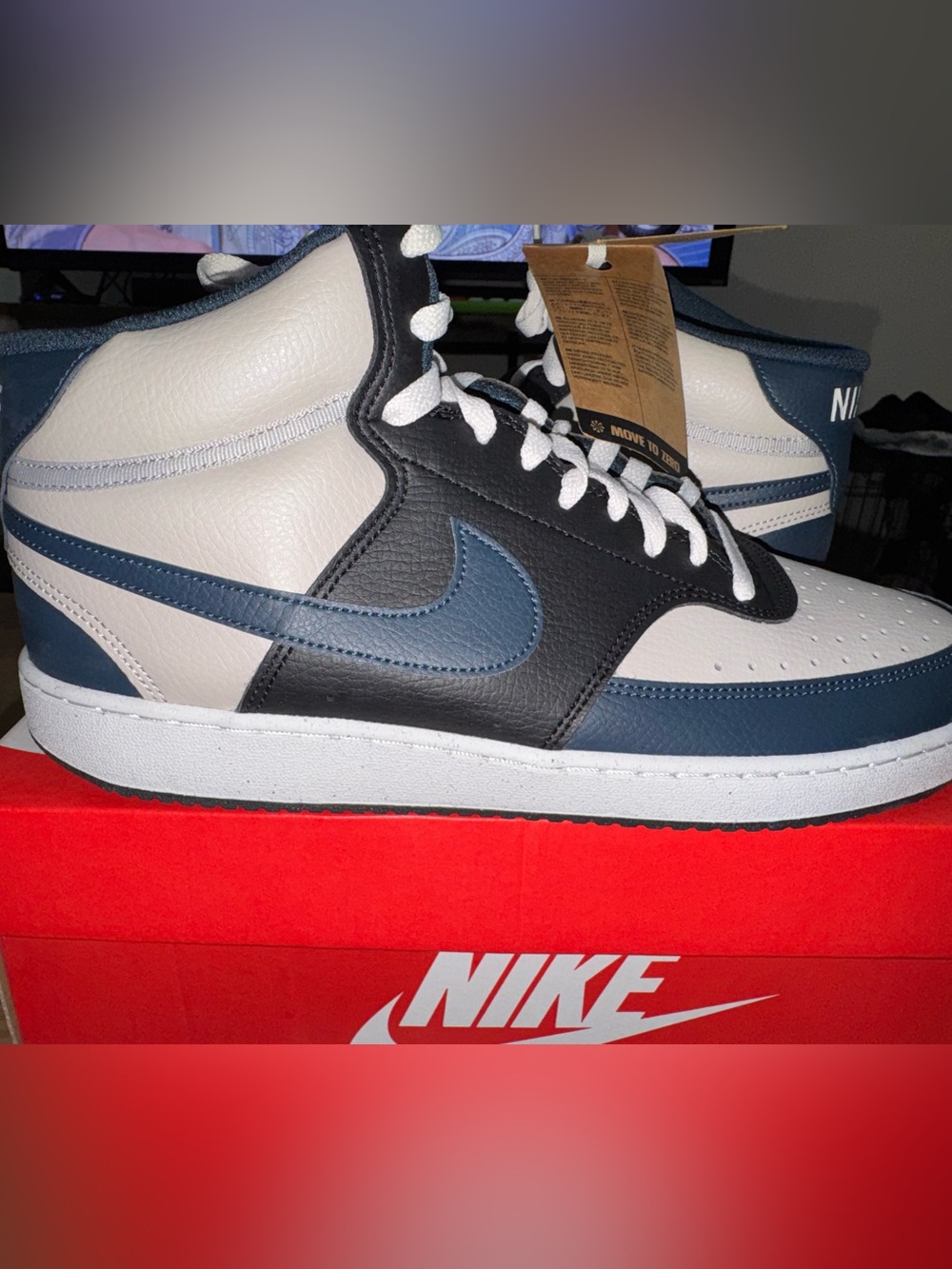 Nike Court Vision Mid NN Men’s Size 11 Iron Ore Armory Navy New